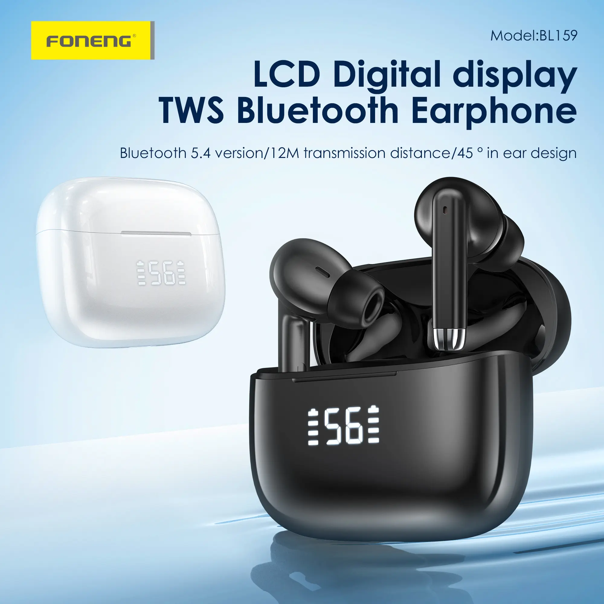BL159 Digital Display TWS Earphone - alternate view
